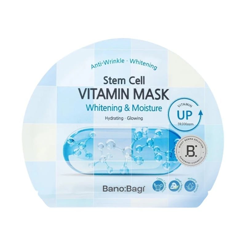 Mặt Nạ Miếng Banobagi Hỗ Trợ Dưỡng Trắng Cấp Ẩm & Bổ Sung Collagen, Cải Thiện Lão Hóa Stem Cell Vitamin, Super Collagen Mask 30ml