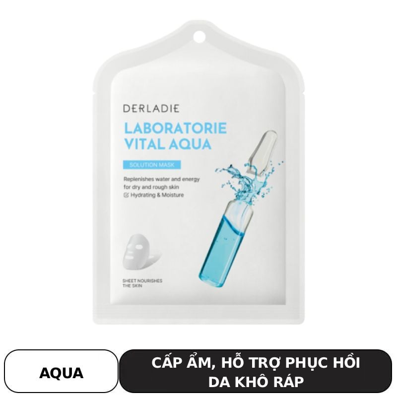 Mặt Nạ Derladie Cấp Ẩm, Dưỡng Sáng, Hỗ Trợ Phục Hồi Da Laboratorie Vital Solution Mask 30ml