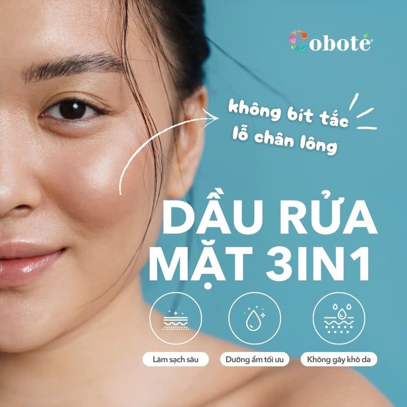 Dầu Massage & Rửa Mặt, Tẩy Trang 3in1 COBOTÉ Coco Miracle massage and Deep Cleansing Oil 150ml