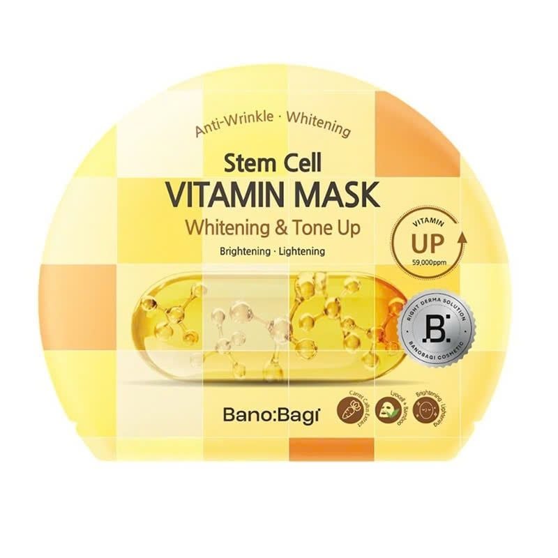 Mặt Nạ Miếng Banobagi Hỗ Trợ Dưỡng Trắng Cấp Ẩm & Bổ Sung Collagen, Cải Thiện Lão Hóa Stem Cell Vitamin, Super Collagen Mask 30ml