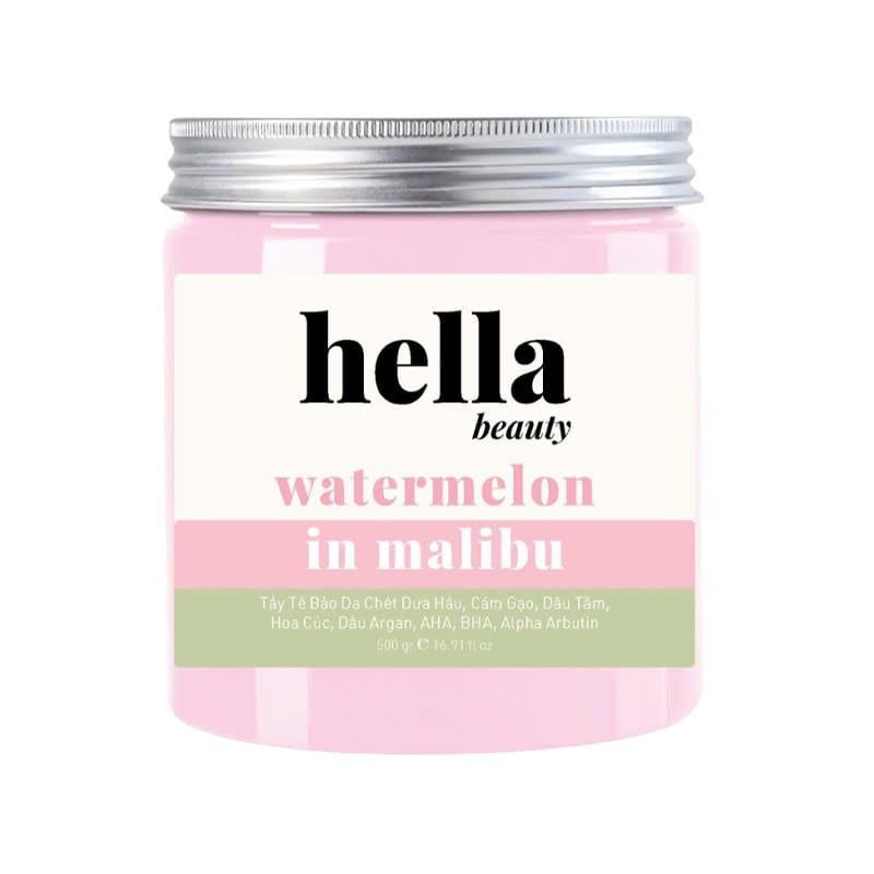 Tẩy Tế Bào Chết Body Hella Beauty Giúp Dưỡng Sáng Da, Mờ Thâm Deluxe Scrub 500g