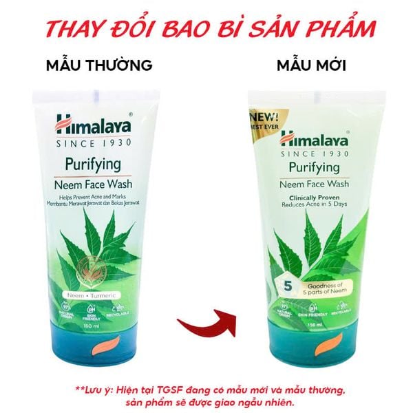  Sữa Rửa Mặt Himalaya Dạng Gel Hỗ Trợ Giảm Mụn Chiết Xuất Lá Neem Purifying Neem Face Wash 
