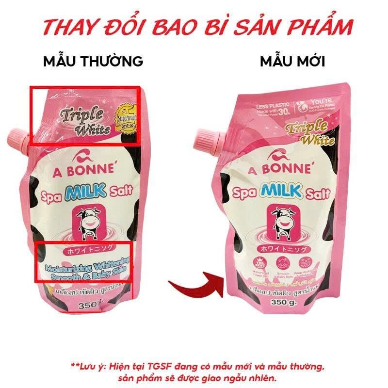 [Túi 350g] Muối Tắm Tẩy Tế Bào Chết Cơ Thể A Bonne Làm Sáng Da, Dưỡng Da Mịn Màng Spa Salt