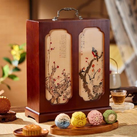  Hộp quà Trung Thu gỗ hương mai 