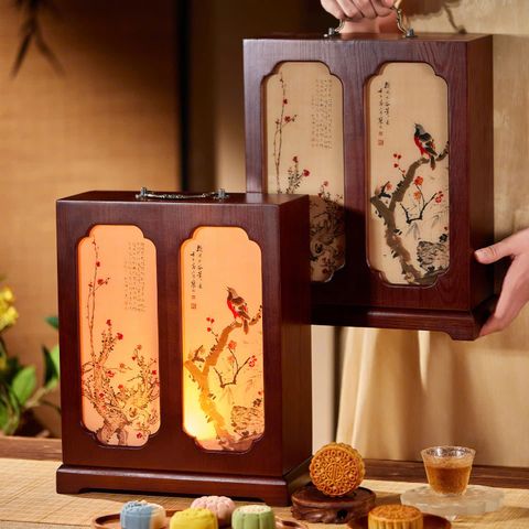  Hộp quà Trung Thu gỗ hương mai 