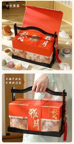  Hộp Quà Bánh Trung Thu Cao Cấp - Thu Phong Nguyệt Nhã 
