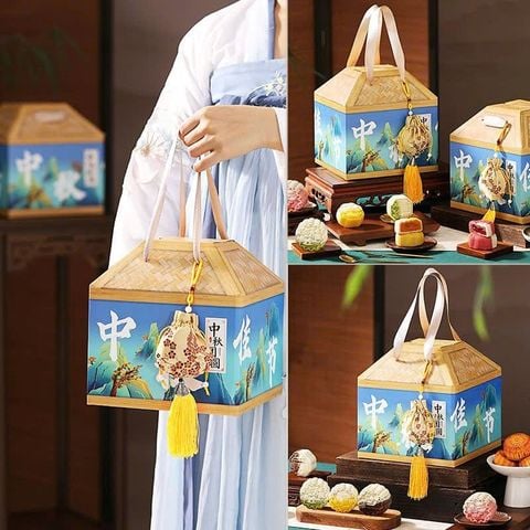 Hộp Quà Bánh Trung Thu Kiểu Lều Mông Cổ 