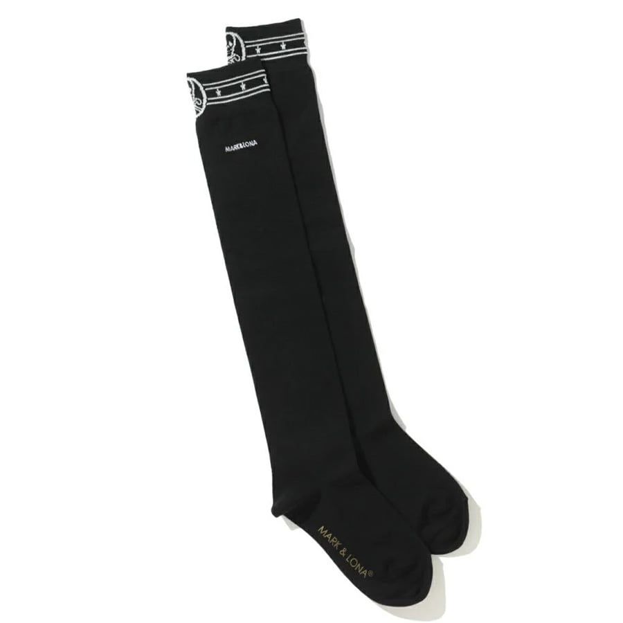 Vớ golf nữ cổ cao Sally High Socks MLF-3A-FS41 (Black) | MARK & LONA
