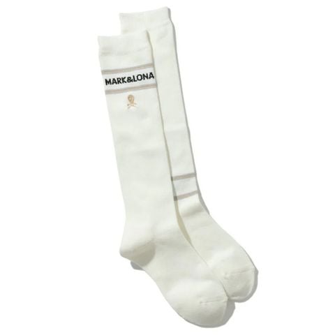 Vớ golf nữ cổ cao Tribes High MLF-3A-FS46 (White)  | MARK & LONA