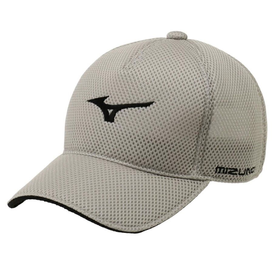 Nón kết golf nam DOUBLE RUSSELL MESH CAP GREY E2MWA00603 | Mizuno