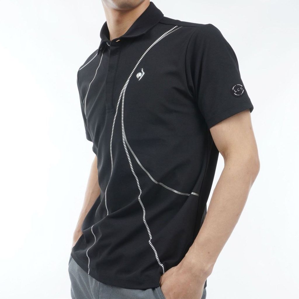 Áo golf tay ngắn nam QGMXJA31V-BK00 | Le Coq Sportif