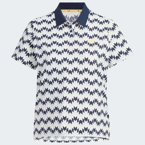Áo golf nữ tay ngắn CLIMACOOL ALL OVER PRINT SHORT SLEEVE SHIRT White / Orbit Grey / Collegiate Navy KB4752 | Adidas