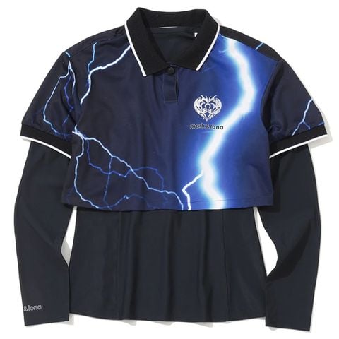 Áo golf nữ tay dài Striker Layered Performance Polo MLW-6A-AP31 ( Black ) | MARK & LONA