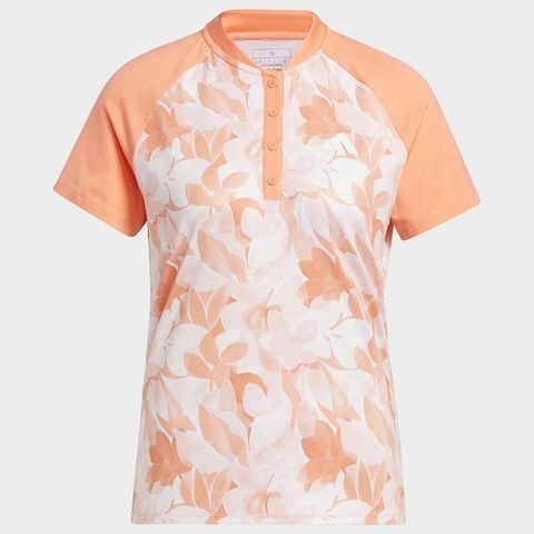Áo golf nữ tay ngắn Women's Floral Golf Polo Shirt Coral Fusion IB4532 | Adidas