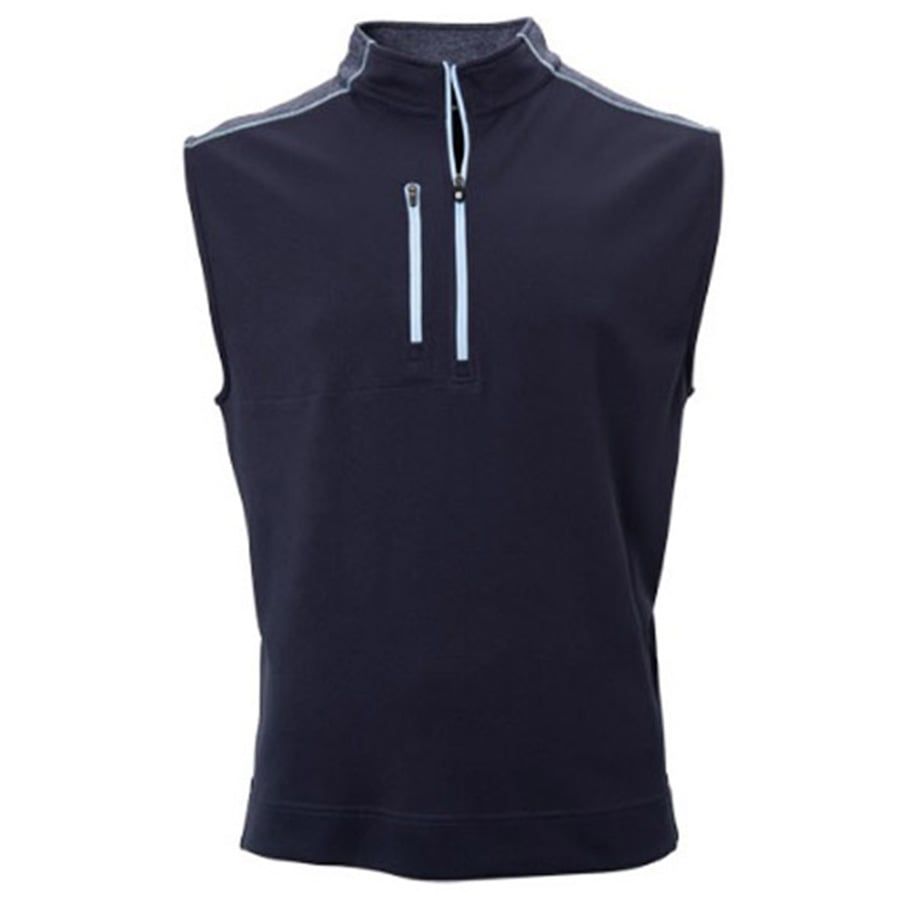 Áo golf nam tay ngắn FJ Quarter Zip Heather Blocked Vest 86407 MEGA SA