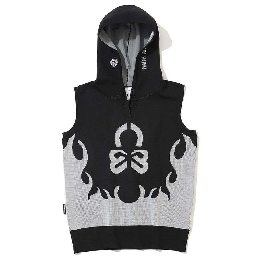 Áo khoác nữ Duel Hooded Knit Mesh Vest MLW-6A-AB32 ( Black ) | MARK &
