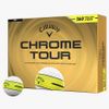 Hộp 12 bóng golf CHROME TOUR 360 YELLOW STRIPE 2026 | Callaway
