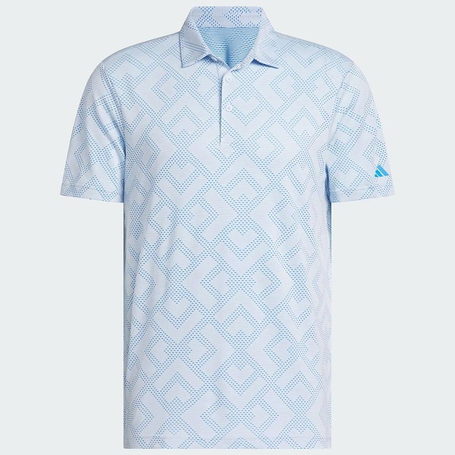Áo golf nam tay ngắn POLO ULTIMATE365 JACQUARD Crystal Sky / Lucid Ray