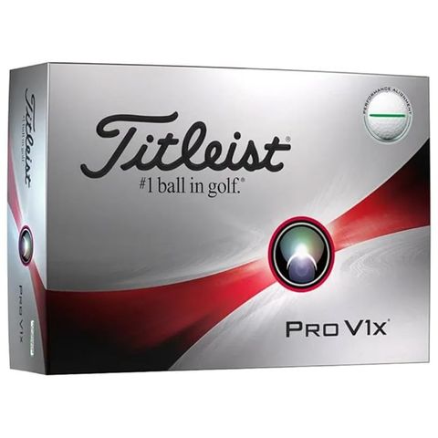 Hộp 12 bóng golf Pro V1X 2023 White PERFORMANCE ALIGNMENT GREEN MEGA SALE | Titleist