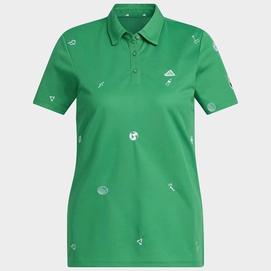 Áo golf nữ tay ngắn Play Green Monogram Polo Shirt HT6875 | Adidas