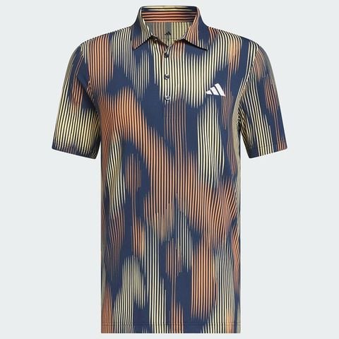 Áo golf nam tay ngắn ULTIMATE365 TOUR COOL FEEL PRINT POLO SHIRT Semi Ice Tangerine KG3021 | Adidas