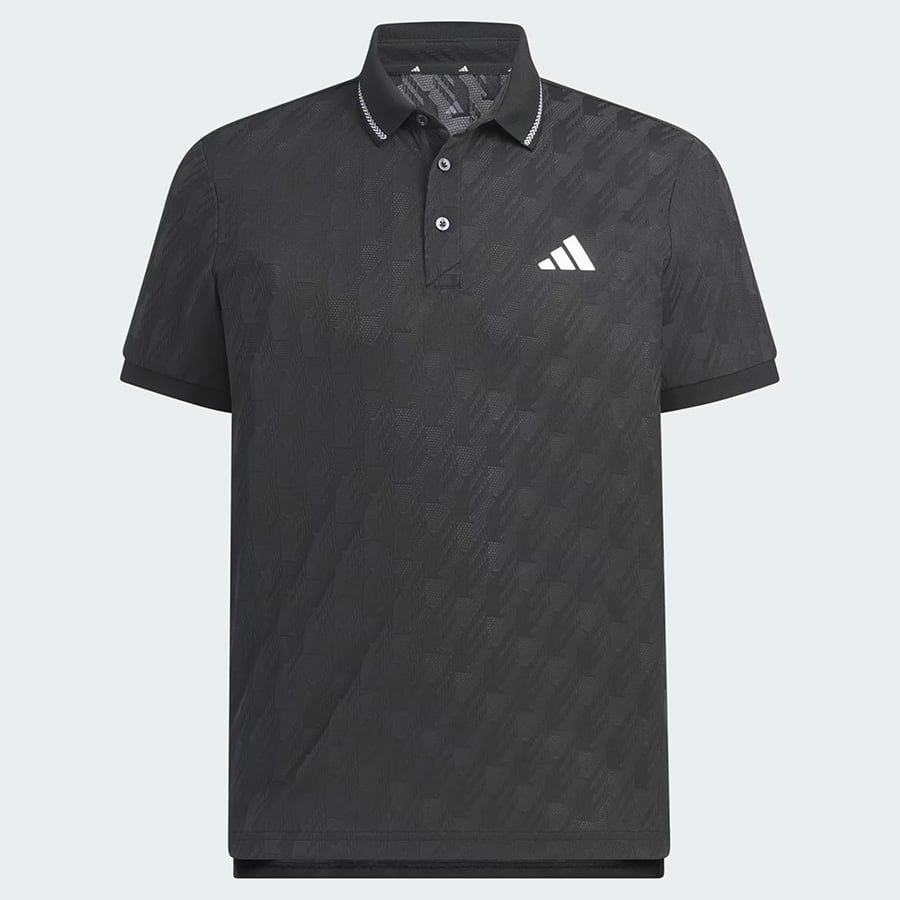 Áo golf nam tay ngắn Jacquard Polo BLACK JY8232 | Adidas