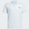 Áo golf nam tay ngắn Tour Smls Polo Crystal Sky / White KG3028 | Adida