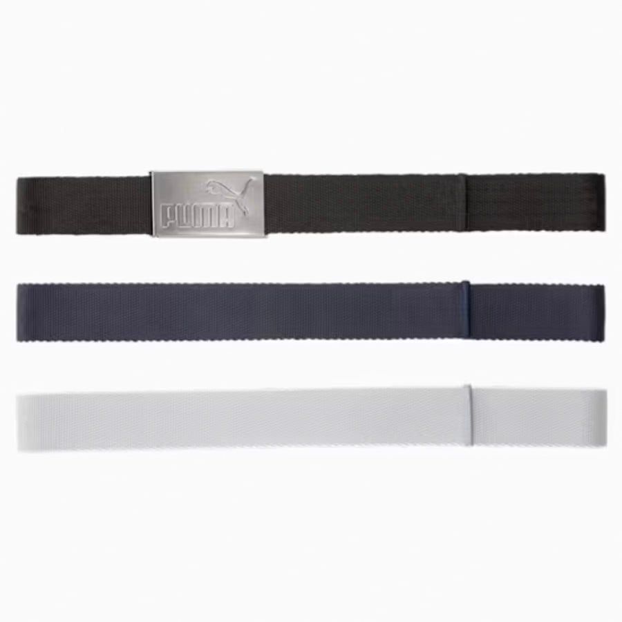 Thắt lưng nam 6 Pack Web Belt - Puma Black-Bright White 05387101 | PUM