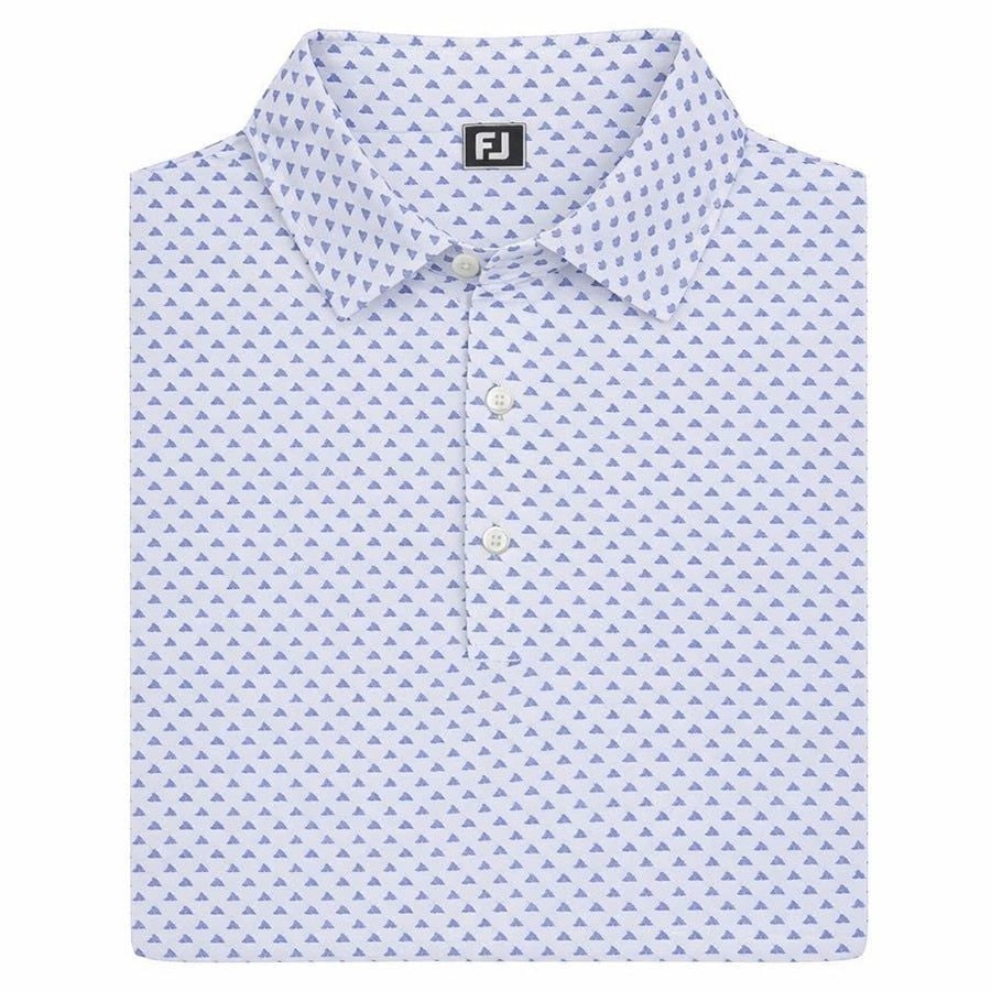Áo Golf Nam Tay Ngắn Ginko Geo Pique 40804 | Footjoy