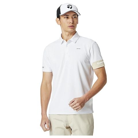 Áo golf nam tay ngắn T-ICE Staple S/S Polo 2MSPO-UN646 WHITE 13258 | TaylorMade