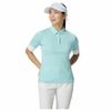 Áo golf nữ tay ngắn Contrast Rib S/S Polo Shirt 2WSPO-UN683 TURQUOISE M13383 | TaylorMade
