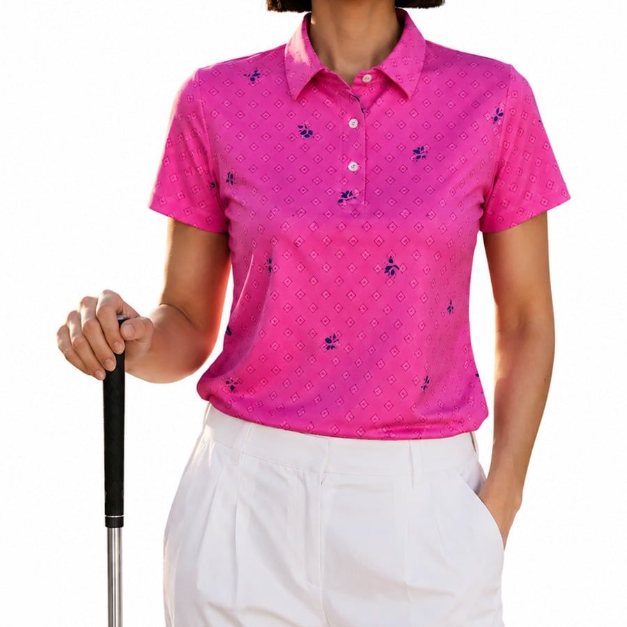 Áo Golf Nữ Tay Ngắn Pink Palm Wildside Polo - Ultracool WS1001012-15 |