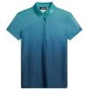 Áo golf nữ tay ngắn Tuva Polo WH24/PS25 Spectrum Fade Teal L GWJT12639-M535 | J.Lindeberg