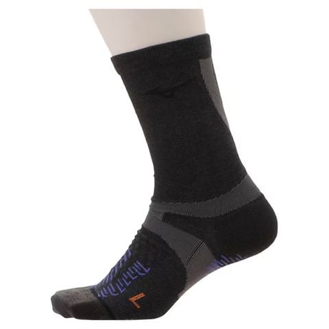 Vớ golf BG ARCH SOCKS FB BREATH THERMO REGULAR BLACK HEATHER 52JX051108 | Mizuno
