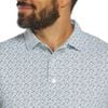Áo golf nam tay ngắn Gamer Print Pique White / Steel Blue / Navy / Sea