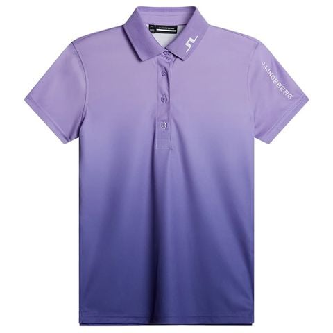 Áo golf nữ tay ngắn Tuva Polo WH24/PS25 Spectrum Fade Deep Wisteria L GWJT12639-Q291 | J.Lindeberg
