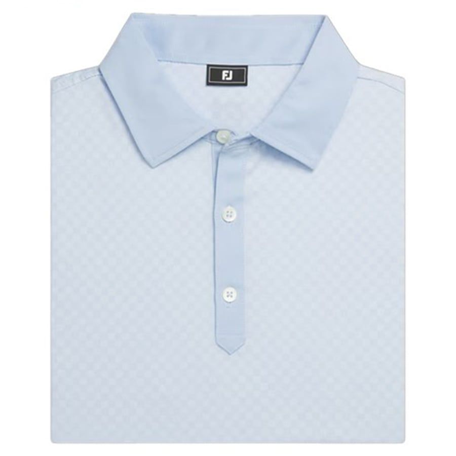 Áo Golf Tay Ngắn FootJoy Checker Jacquard, Self Colla 32573  | FootJoy
