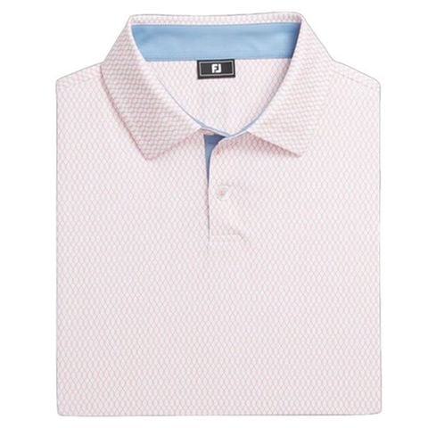 Áo Golf Tay Ngắn FootJoy Irongate Print Lisle, Self Collar 32585 | FootJoy