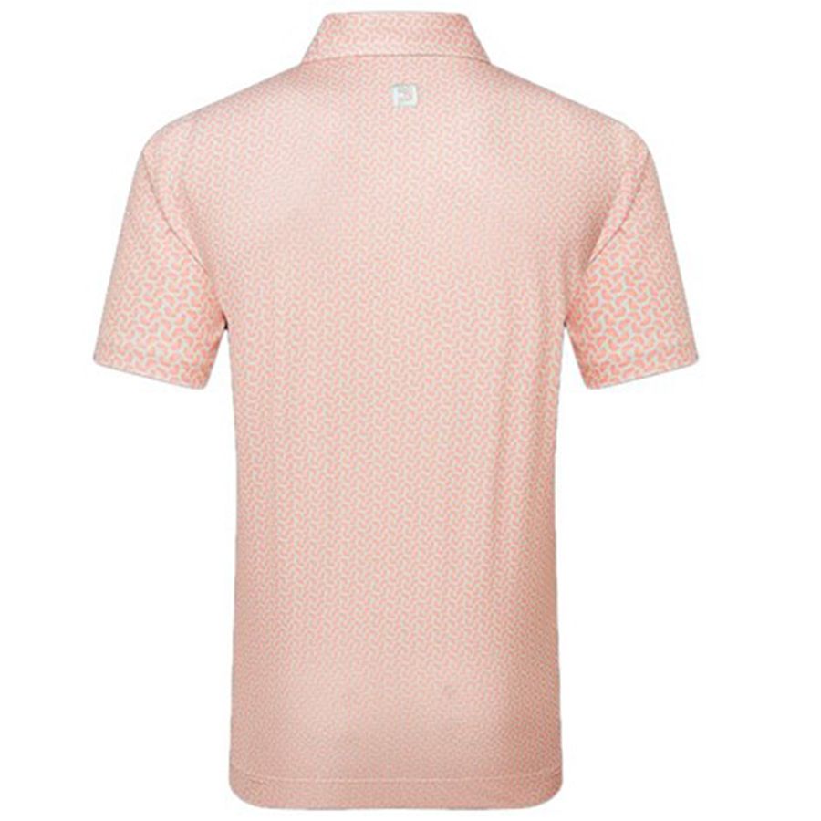 Áo Golf Tay Ngắn FootJoy Citrus Print Lisle, Self Collar 32594  | Foot