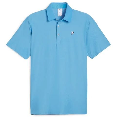 Áo golf nam tay ngắn PUMA x PTC JACQUARD POLO - Regal Blue 62396402 | PUMA