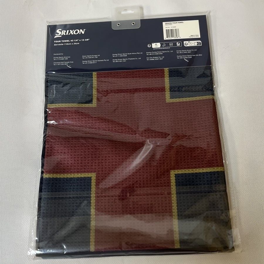 Khăn golf Tour Towel GAT-24040i (Maroon/Navy) | Srixon