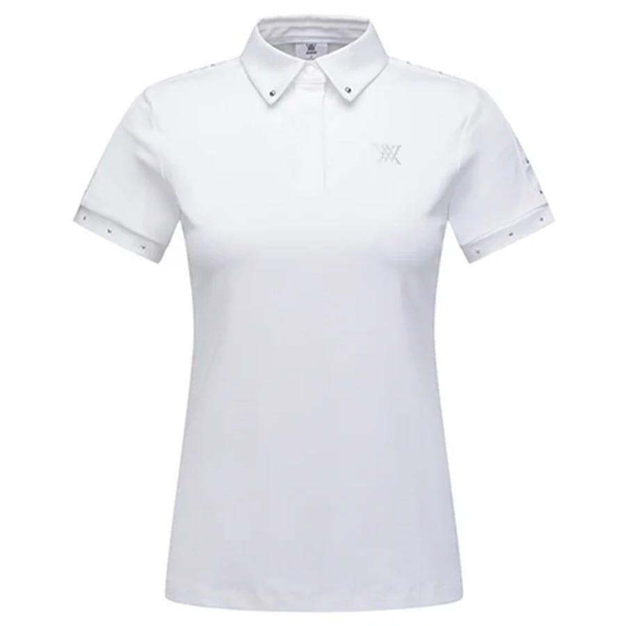 Áo golf nữ tay ngắn Back Triangular Point Short T-Shirt - White AGEMWT