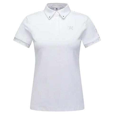 Áo golf nữ tay ngắn Back Triangular Point Short T-Shirt - White AGEMWTS50WH | Anew Golf