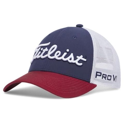 Nón Kết Golf Tour Perfor Mesh Navy/Crimson/White TH25ATPM-461 | Titleist