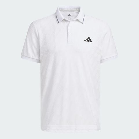 Áo golf nam tay ngắn Jacquard Polo White JY8231 | Adidas
