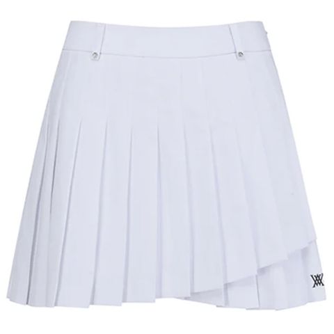 Váy golf Double Layer Pleats Skirt - White AGEMWSQ09WH | Anew Golf