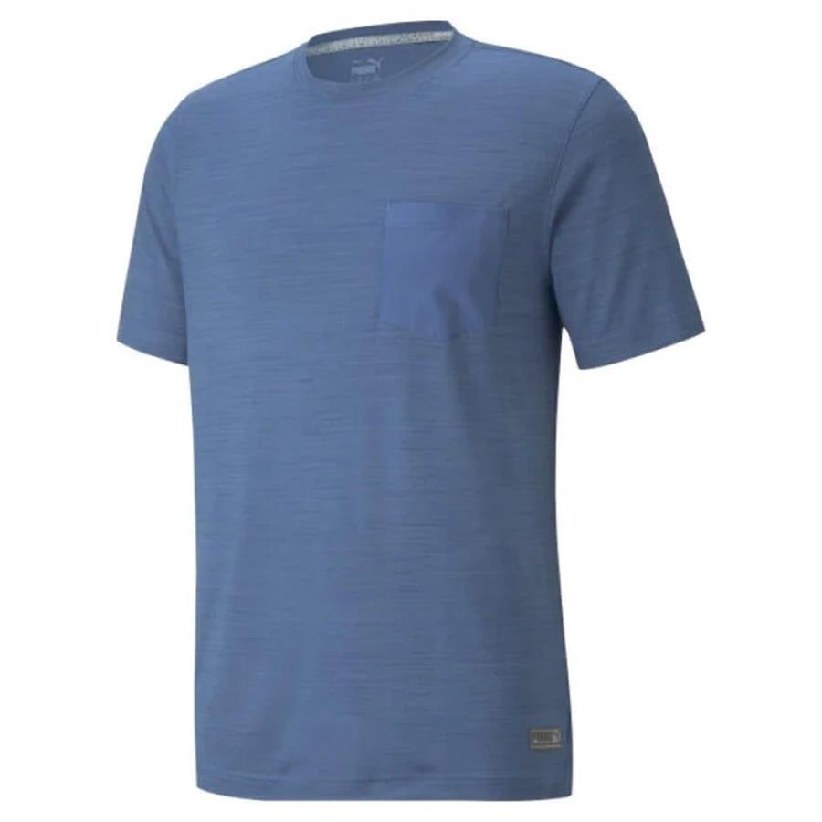 Áo golf tay ngắn nam EGW Cloudspun Pushcart Pocket Tee - Federal Blue
