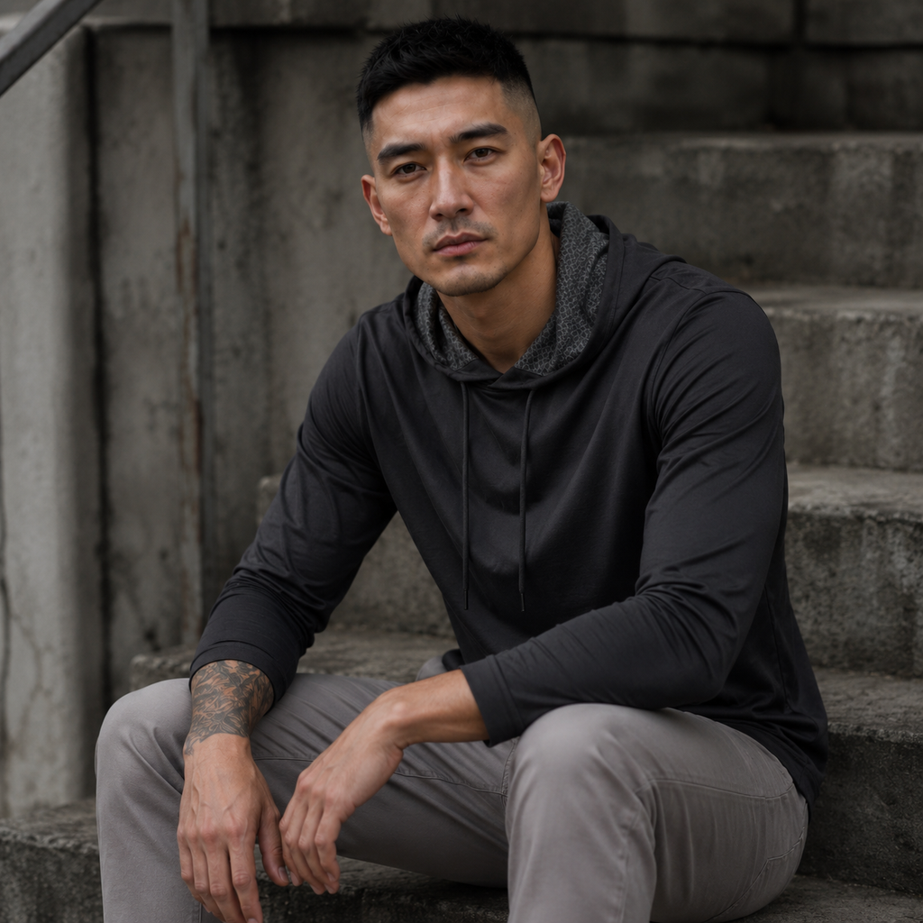 Áo Khoác Nam UV Ultracool Hoodie - Blackout WS101401-02 | Wildside