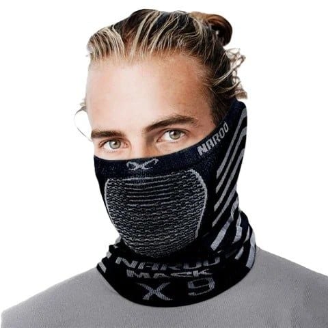 Khẩu Trang X9 2-in-1 Reversible Breathable Thermal Neck Warmer Black-Grey | NAROO