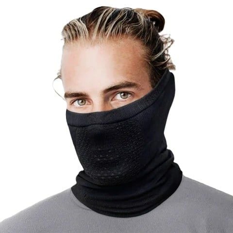 Khẩu Trang X9 2-in-1 Reversible Breathable Thermal Neck Warmer All Black | NAROO